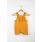 Bondilolly Bebek Çıtçıtlı Müslin Bahçivan Pamuk Tulum BNL-0017L - 2 - 3 Yaş - Hardal