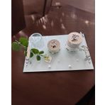 Bonding Gümüş İncili Nişan Tepsisi GRİ