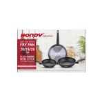 Bondy 3 Lü Indiksyon 20 /24/28 Cm Tava