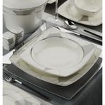 Bone 10640 Mare 62 Parça Desen Platin Yemek Takımı