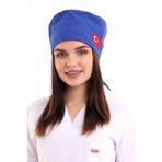 Bone Bayrak İşlemeli - 111 Saks Mavi