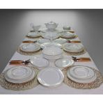 Bone China Grand Prix 90 Parça Lüks Porselen Yemek Takımı - Lüks ve Zarafetle Tasarlandı