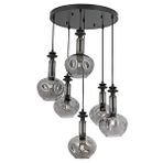 Bone Modern Avize E27 72w 50cm Metal Siyah Avonni-av-1912-6t-gr Kaplama