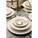 Bonelegant Nifty 24 Parça 6 Kişilik Bone Altın File Yemek Takımı