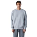 Bonell Erkek %100 Pamuk Relaxed Bisiklet Yaka Uzun Kollu Grimelanj Sweatshirt