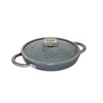 Bonera 20 cm Granit Pro Plus 1092 Siyah Çift Kulplu Omlet Tavası