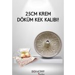 Bonera Desenli 25Cm Döküm Krem Kek Kalıbı