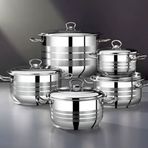 Bonera Masterchef 10 Parça Çelik Tencere Seti