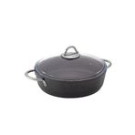 Bonera PRO-PLUS26KISA Granit Pro Plus 26x8 cm Siyah Basık Tencere