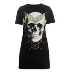 Bonesmen Green Magic Skull T-shirt Kısa Elbise
