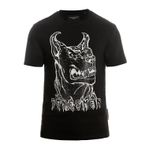 Bonesmen Yuvarlak Yaka Parlayan Vahşi Dogo T-shirt
