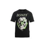 Bonesmen Yuvarlak Yaka Yeşil Çizgi Kuru Kafa T-shirt