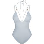 BONESTA SWIMWEAR Crocata V Yaka Üçgen Mayo beyaz 36