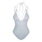 BONESTA SWIMWEAR Crocata V Yaka Üçgen Mayo beyaz 42