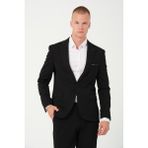 Bonesti Erkek Slim Fit Blazer Ceket Siyah - 46 - 6 Drop