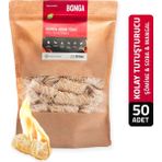Bonga Şömine ve Mangal Tutuşturucu 50 Adet 700 gr - Jel Ve Çıra Alternatifi Doğal Odun Yünü - Siyah