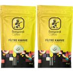 Bongardi Coffee 2X200 gr Intense Filtre Kahve Makinesi Uyumlu Set - 400 gr - Çekirdek (Öğütülmemiş)
