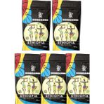 Bongardi Coffee 5X200G Etiyopya Yöresel Blend Kahve Seti (Çekirdek Veya Öğütülmüş Seçilebilir) - Çekirdek (Öğütülmemiş)