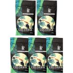 Bongardi Coffee Colombia Yöresel Blend Kahve Seti 5 X 200 g (Çekirdek Veya Öğütülmüş Seçilebilir) - Öğütülmüş Filtre Kahve