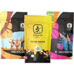 Bongardi Coffee Yöresel Filtre Kahve Demleme Seti Önerileri 3'lü Meksika El Salvador Klasik Filtre Kahve Makinesi Uyumlu ! - 3 Adet - Öğütülmüş