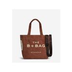 Bonheur Canvas Terra Cota Medium Tote Bag