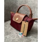 Bonheur Kadın Mini El Çantası Küçük Boy 20X13 cm Fermuarlı Hafif Günlük Çanta 19 Renk - Bordo