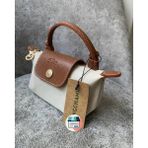 Bonheur Kadın Mini El Çantası Küçük Boy 20X13 cm Fermuarlı Hafif Günlük Çanta 19 Renk - Krem