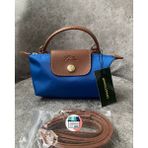 Bonheur Kadın Mini El Çantası Küçük Boy 20X13 cm Fermuarlı Hafif Günlük Çanta 19 Renk - Mavi