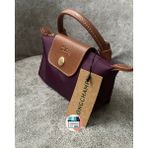 Bonheur Kadın Mini El Çantası Küçük Boy 20X13 cm Fermuarlı Hafif Günlük Çanta 19 Renk - Mürdüm