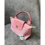 Bonheur Kadın Mini El Çantası Küçük Boy 20X13 cm Fermuarlı Hafif Günlük Çanta 19 Renk - Pudra - Pudra