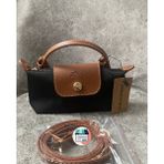 Bonheur Kadın Mini El Çantası Küçük Boy 20X13 cm Fermuarlı Hafif Günlük Çanta 19 Renk - Siyah - Taba