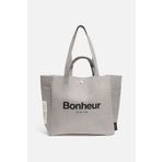 Bonheur N°4 Kanvas Çanta- Suede Gray