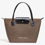 Bonheur N°7 Kanvas Çanta- Mocha Cream