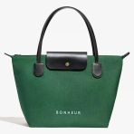 Bonheur N°7 Kanvas Çanta- Spring Green