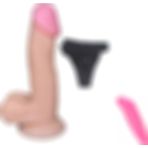 Bonilove 17 cm Yumuşak Dokuda Belden Bağlamalı Penis+Mini Vibratör