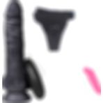 Bonilove 21 cm 10 Modlu Titreşimli Belden Bağlamalı Realistik Penis+Mini Vibratör