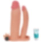 Bonilove 21 cm Realistik 7.6 cm Uzatmalı Double Penis Kılıfı+Jel