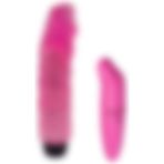 Bonilove Ayarlanabilir Güçlü Titreşimli 22 cm Damarlı Mavi Vibratör+Mini Vibratör