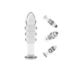 Bonilove Boğumlu 14 Cm Cam Dildo