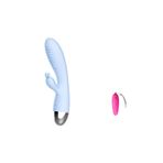 Bonilove Çift Motor Özelliğine Sahip Cilt Dostu Malzemen Yapılmış Klitoris Uyarıcı Vibratör+Mini Vibratör