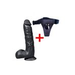 Bonilove Dildo Adam Damarlı Kalın Realistik Kemerli Penis 21 Cm