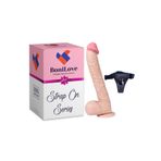 Bonilove Dildo Büyük Boy Realistik Dokuda Kalın Kemerli Dildo