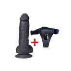 Bonilove Dildo Kassadin Belden Bağlanmalı Realistik Siyah Penis 15 Cm