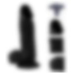 Bonilove Dildo Series Siyah Iron Dragon 17 cm Kemerli Esnek Realisitk Penis