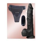 Bonilove Dildo Titreşimli Strap On Realistik Penis 21 Cm 10 Modlu