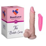 Bonilove Dünyaca Ünlü Marka Olan 21 Cm Realistik Yapay Penis Dildo+Mini Vibratör