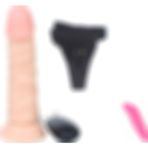 Bonilove Dvn 13 cm 20 Modlu Titreşimli Belden Bağlamalı Realistik Penis+Mini Vibratör