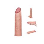 Bonilove Esnek Ve Bükülebilir Ten Hissi Sağlayan Gerçek Damar Görünümlü Uzatmalı Penis Kılıfı