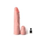 Bonilove Esnek Yapısı Sayesinde Her Penise Uygun 5 Cm Uzatmalı 17 Cm Realistik Penis Kılıfı+Jel