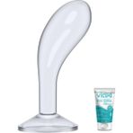 Bonilove Flawless Clear 15 cm Jel Dokulu Uyarıcı Anal Plug+Jel